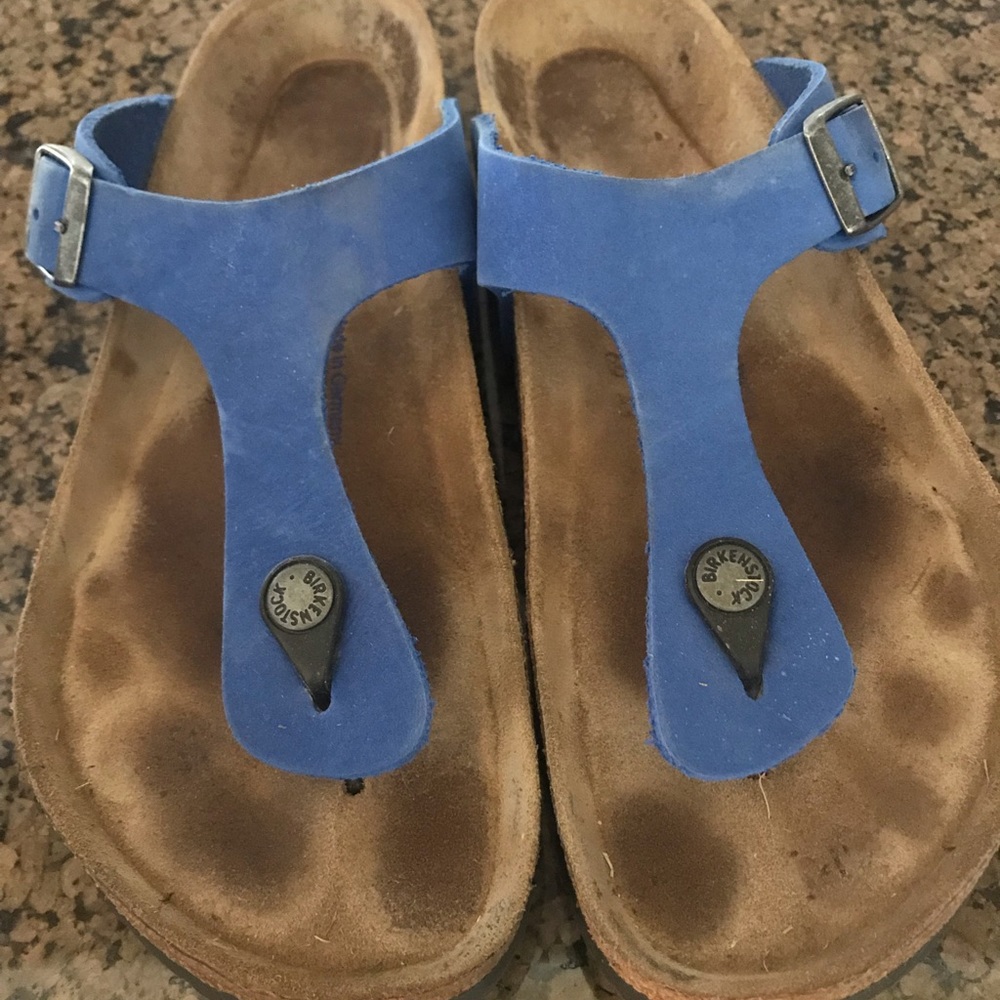 Birkenstock Gizeh 41 soft footbed bright blue
